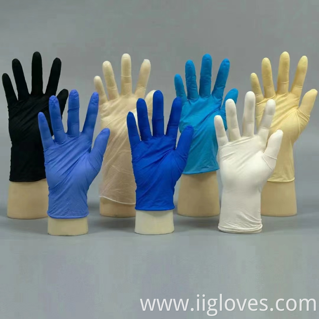 Hot Cheap Factory Supply Nitrile Gloves Blue Nitrile Thin Gloves 100 Pieces Home Solid Kitchen Use